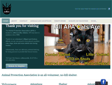 Tablet Screenshot of apa-pets.org